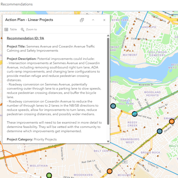 richmond connects action plan map