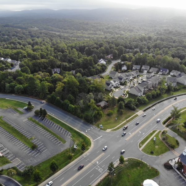 rio road corridor aerial view